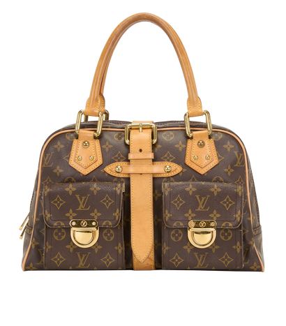 Manhattan GM, &pound;695, Handbags, Brown, Canvas, Front view